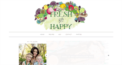 Desktop Screenshot of freshandhappy.com