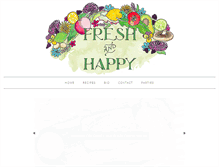 Tablet Screenshot of freshandhappy.com